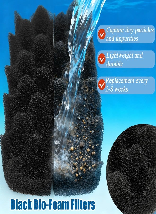 PurifyLogix مجموعة PurifyLogix المطورة من 29 قطعة من الرغوة الحيوية، متوافقة مع فلاتر أحواض السمك Fluval 406/407، تحتوي على كربون نشط/رغوة حيوية زرقاء/بيضاء/سوداء/مزيل للنتريت/الفوسفات/الأمونيا، وهي مناسبة لمجموعة وسائط الترشيح البديلة. - Image 5
